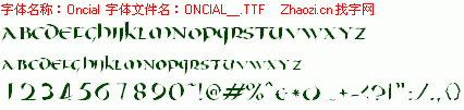 查看字体及作者详细介绍