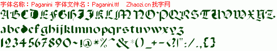 查看字体及作者详细介绍