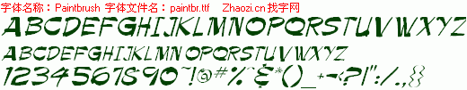 查看字体及作者详细介绍