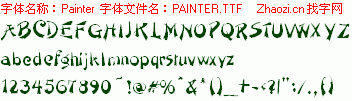 查看字体及作者详细介绍