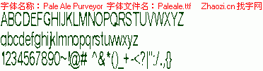 查看字体及作者详细介绍