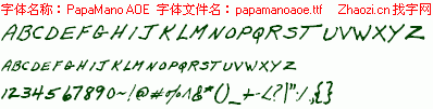 查看字体及作者详细介绍
