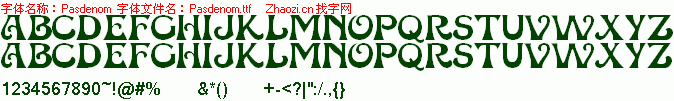 查看字体及作者详细介绍