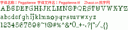 查看字体及作者详细介绍
