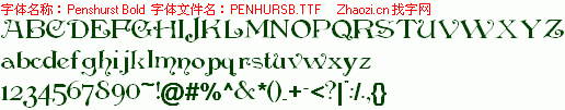 查看字体及作者详细介绍