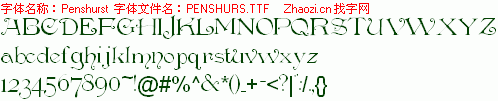 查看字体及作者详细介绍