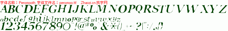 查看字体及作者详细介绍