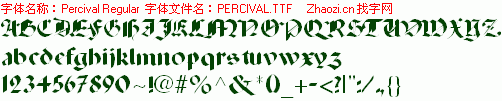 查看字体及作者详细介绍