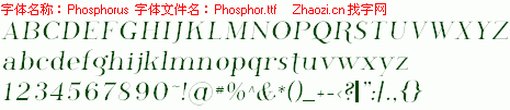 查看字体及作者详细介绍
