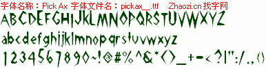 查看字体及作者详细介绍
