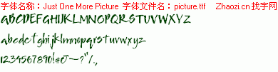 查看字体及作者详细介绍