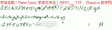 查看字体及作者详细介绍