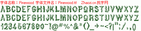 查看字体及作者详细介绍