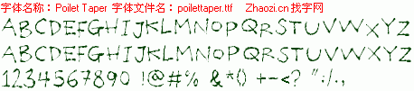 查看字体及作者详细介绍