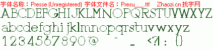 查看字体及作者详细介绍