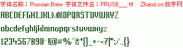 查看字体及作者详细介绍