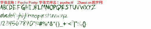 查看字体及作者详细介绍