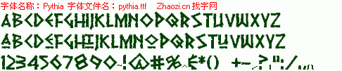 查看字体及作者详细介绍