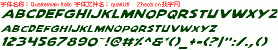 查看字体及作者详细介绍