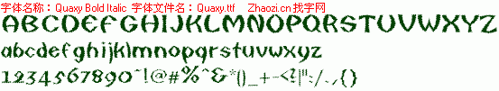 查看字体及作者详细介绍