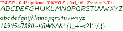 查看字体及作者详细介绍