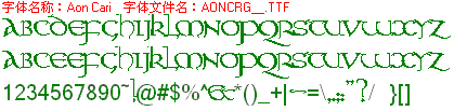 查看字体及作者详细介绍
