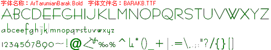 查看字体及作者详细介绍