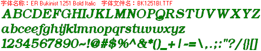 查看字体及作者详细介绍