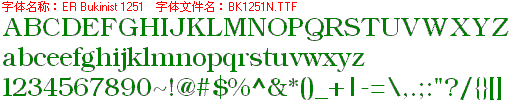 查看字体及作者详细介绍