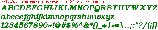 查看字体及作者详细介绍