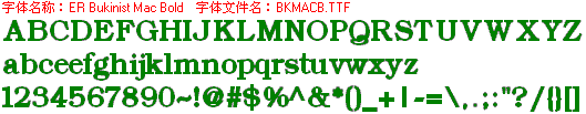 查看字体及作者详细介绍