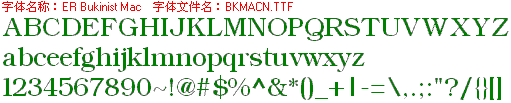 查看字体及作者详细介绍