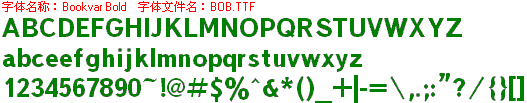 查看字体及作者详细介绍