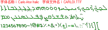 查看字体及作者详细介绍