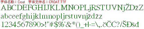 查看字体及作者详细介绍