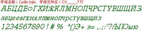 查看字体及作者详细介绍
