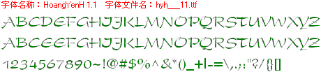 查看字体及作者详细介绍