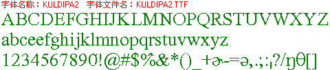 查看字体及作者详细介绍