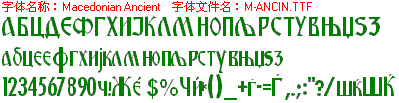 查看字体及作者详细介绍
