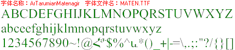 查看字体及作者详细介绍