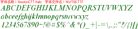 查看字体及作者详细介绍
