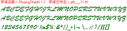 查看字体及作者详细介绍