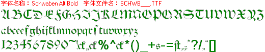 查看字体及作者详细介绍