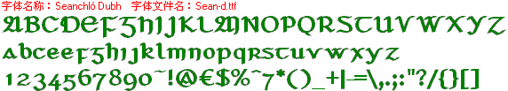 查看字体及作者详细介绍