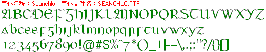 查看字体及作者详细介绍