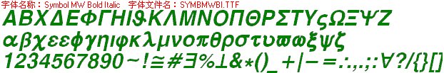 查看字体及作者详细介绍