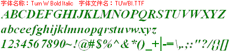 查看字体及作者详细介绍