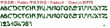 查看字体及作者详细介绍