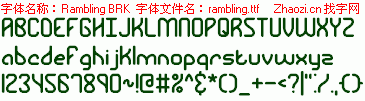 查看字体及作者详细介绍