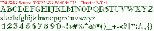 查看字体及作者详细介绍